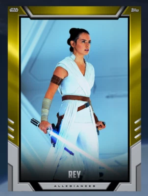 topps digital Star Wars age of resistance light side gold set with award - Image 1 of 2