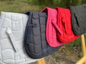 MINI SHETLAND/SHETLAND SADDLE PAD RED PINK WHITE BLACK NAVY PURPLE *FREE POSTAGE - Picture 1 of 4