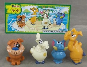 WATER SPRAY ANIMALS COMPLETE SET OF 2 + PAPERS KINDER JOY SURPRISE EGG TOYS 2009 - Picture 1 of 1
