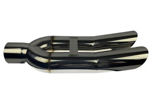 Dual Tip Stainless Steel Blastpipe Version 1 Blast Pipe  Bosozoku 3 inch 3" USA - Picture 1 of 6