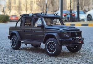 Almost Real 1/18 Benz Brabus G800 XLP Adventure Pick up Model Car Black/White - Bild 1 von 12