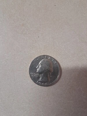 1966 Liberty Quarter Dollar US Coin No Mint Mark Rare Good Condition Mint error - Image 1 of 2