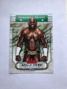 Apollo Crews - Hometown Heroes 2019 WWE Topps Raw Series Insert #HH-2 - Picture 1 of 2