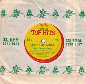 THE YULETONES Carol Sing-A-Long 45 - Vellón Dorado SirH70 - Imagen 1 de 2