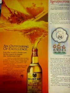 1997 Mount Gay America's Cup Vintage Original 3/4 page Print Ad - Bild 1 von 2