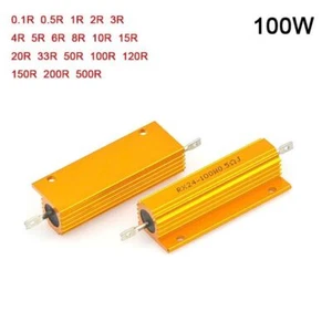 Valores de resistencia de carcasa de aluminio metálico de alta potencia Rx24 100 W en rango 0.1R-500R - Imagen 1 de 5