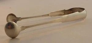 Very Rare Pair Canadian Coin Silver Tongs C. Culver Niagara c. 1817 - Picture 1 of 5