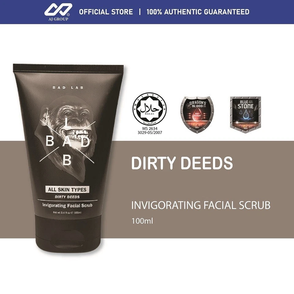 Bad Lab Dirty Deeds Invigorating Facial Scrub (100ml) - Image 1 of 3