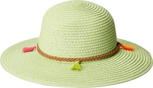 Appaman 178206 Girls Kids Straw Dakota Sun Hat Lime Sherbet Size X-Large - Picture 1 of 3