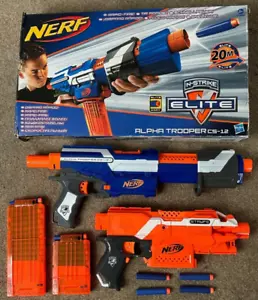 Nerf N-Strike Elite Alpha Trooper CS-12 Blaster & Stryfe 2x Bundle + Munition getestet - Bild 1 von 22