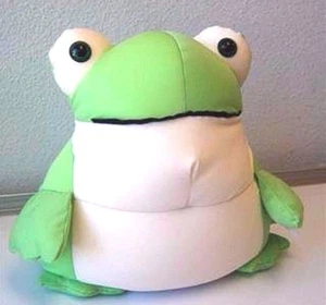 Snow Foam Micro Beads 16"-18" Japanese Colorful Standing Frog Cushion Pillow-New - Picture 1 of 1