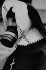 STRANGE ODD SPOOKY FREAKY CREEPY WEIRD Nun Gas Mask WW2 Wartime VINTAGE PHOTO