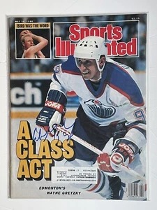 Wayne Gretzky SIGNED Sports Illustrated SI Edmonton Oilers w PROOF - K9 COA - Picture 1 of 2