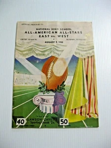 1950 NATIONAL HIGH SCHOOL ALL AMERICAN ALL STARS FOOTBALL PROGRAM JOHN LATTNER - Picture 1 of 8