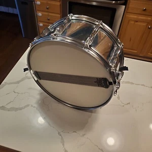 Vintage 70s Pearl 10 Lug Chrome Snare Drum Steel Shell - Picture 1 of 12