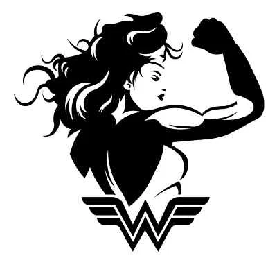 Calcomanía Vinilo Coche Camión Adhesivo Pared DC Liga de la Justicia - Wonder Woman v8 Foto 1 de 4