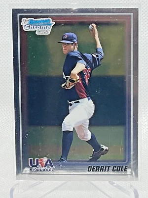 2010 1st Bowman Chrome GERRIT COLE Rookie Card #USA-BC5 Prospects RC Yankees USA - Image 1 of 2