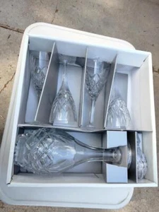 Juego de jarra de vino Royal Limited Crystal 9 piezas NOS - Imagen 1 de 8