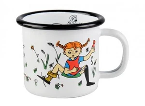 Pippi Calze Calze Lunghe MUURLA Pippi & Mr Nilsson Tazza Smalto 1,5 dl *NUOVA - Foto 1 di 2