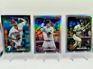 2024 Topps Baseball Refractor Cards - LOT of 3 - Picture 1 of 7