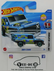 Hotwheels Drift-Ender Azul Land Rover Hot Wheels 2025 HYY00 Mattel NUEVO Corto - Imagen 1 de 1