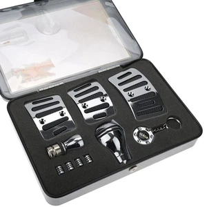 Alaga Universal Manual Shift Pedal Covers and Shift Knob Kit - Picture 1 of 9