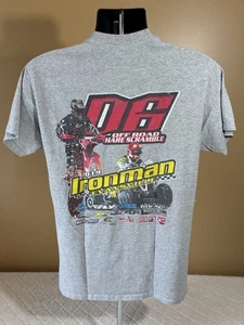T-shirt 2 lati Evansville Ironman 2019 D6 OffRoad Hare Scramble Sponsor uomo taglia M - Foto 1 di 15