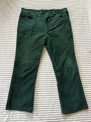 Vintage Wrangler Corduroy Pants Mens Sz 40x29 Green  Made in USA - Image 1 of 4