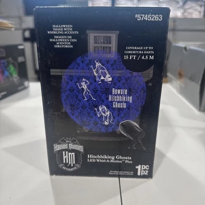 Disney The Haunted Mansion Hitchhiking Ghosts LED Whirl-A-Motion Projection *New - Image 1 of 2