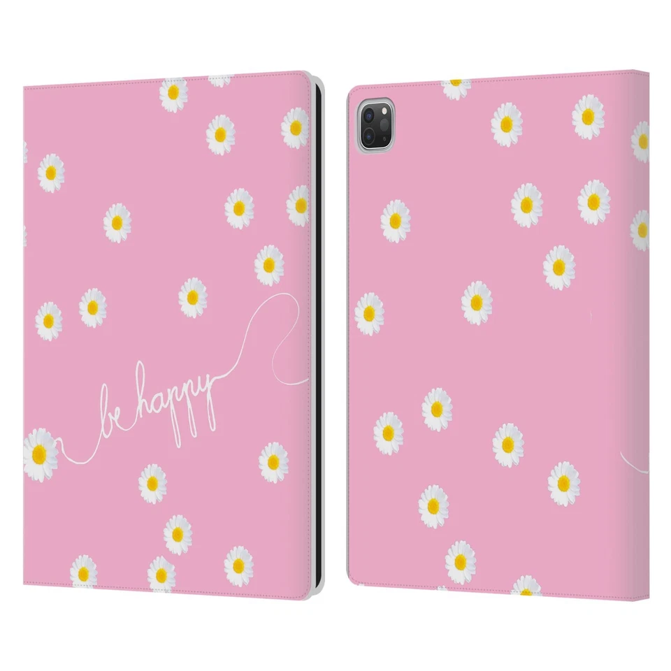 OFFICIAL MONIKA STRIGEL HAPPY DAISY LEATHER BOOK WALLET CASE FOR APPLE iPAD - Image 1 of 4