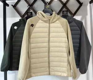 Descente Winter Men Outdoor Leisure Splicing Hooded Duck Down Jacket - Picture 1 of 18