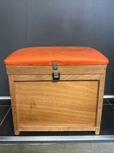 (n1) Articles De Pêche Anciens Tabouret Siège Caisse boîte De pêche en Bois - Imagen 1 de 19