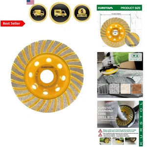 Diamond Grinding Cup Wheel 4.5 Inch Turbo Row for Concrete Marble Granite - Picture 1 of 8