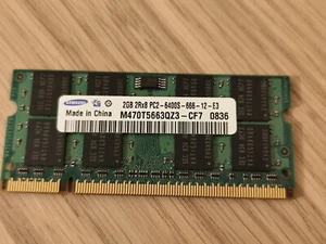 2GB Original Dell Inspiron & sonstige Notebook Laptop Arbeitsspeicher Ram 6400S - Bild 1 von 6