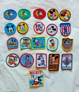 Lot of 21 Disney Mickey Mouse Sew-On Patches - FREE SHIPPING!!! - Picture 1 of 2