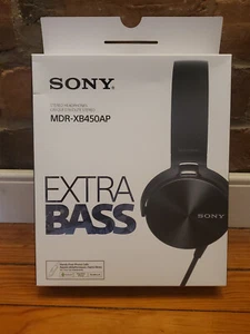 Sony MDR-XB450AP Headphones with cord- NEW IN BOX - Picture 1 of 4
