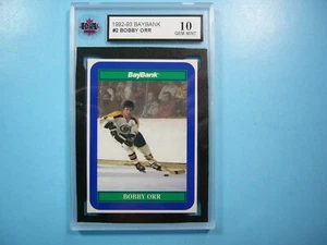1992/93 BAYBANK NHL HOCKEY CARD #3 BOBBY ORR KSA 10 GEM MINT BOSTON BRUINS - Picture 1 of 4