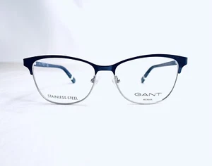 New Gant Blue & Silver Metal Wayfarer Club Master Glasses GA4105 091 53 15 140 - Picture 1 of 12