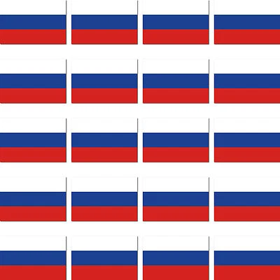 20 Aufkleber 2cm Russland RUS Mini Sticker Modellbau Flagge Fahne 4061963009154 - Bild 1 von 4