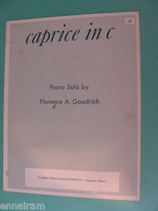 Caprice in C piano solo Florence Goodrich - Imagen 1 de 2