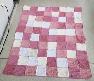 Häkeldecke,Kuscheldecke,Tagesdecke,Wolldecke Patchwork Handarbeit Babydecke Neu- - Bild 1 von 5