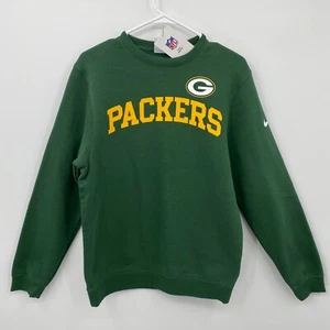 Nike Men's Long Sleeve Green Bay Packers NFL Crew Neck Sweatshirt Green Size S - Picture 1 of 9