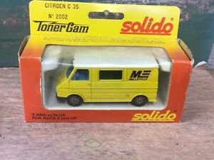 Toner Gam Solido No 2002 Citroen C35 Milleville Yellow Van Boxed - Picture 1 of 7
