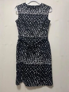 Women's Marimekko Kesanto Classic Pencil Dress Cotton size 40/L Lined Belted - Picture 1 of 11