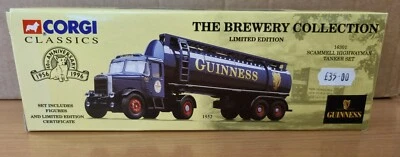 Corgi Classics 16301 BREWERY COLLECTION GUINNESS SCAMMELL TANKER 1/50 Scale New  - Image 1 of 3