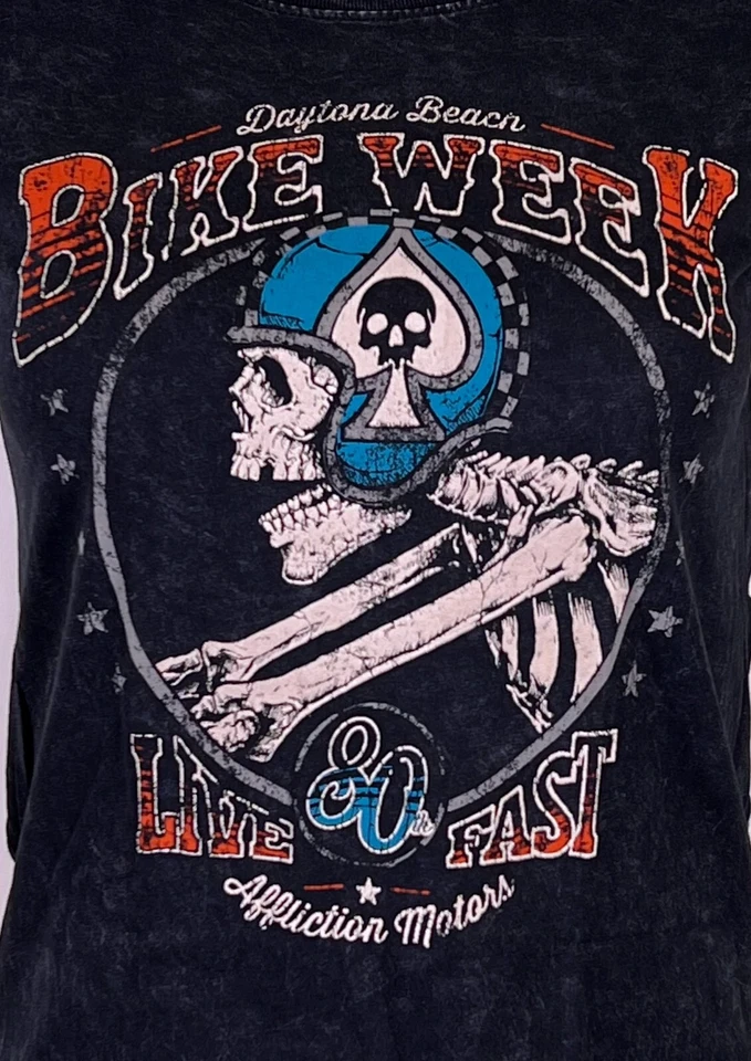 affliction t-shirt A24408 Daytona 80 s - Bild 1 von 1