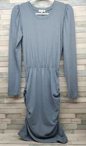 Vestido Sundry Anthropologie Talla 2 Mediano Manga Abullonada Fruncido Mini Vestido Algodón - Imagen 1 de 8