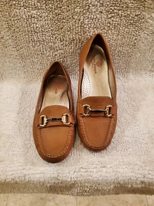 Marc Joseph New York Brown Leather Womens9 Grand Street Dress Loafers EXC - Picture 1 of 8
