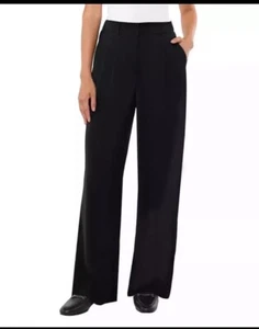 Matty M Ladies' Essential Wide Leg Trouser, Black, Small - Picture 1 of 7