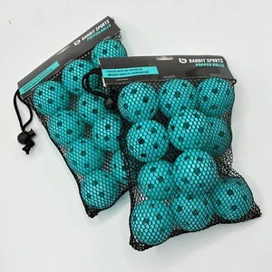 24 Bandit Sports Popper Tee Balls 2x12 Mini Plastic Training Baseballs 1.5" diam - Picture 1 of 10